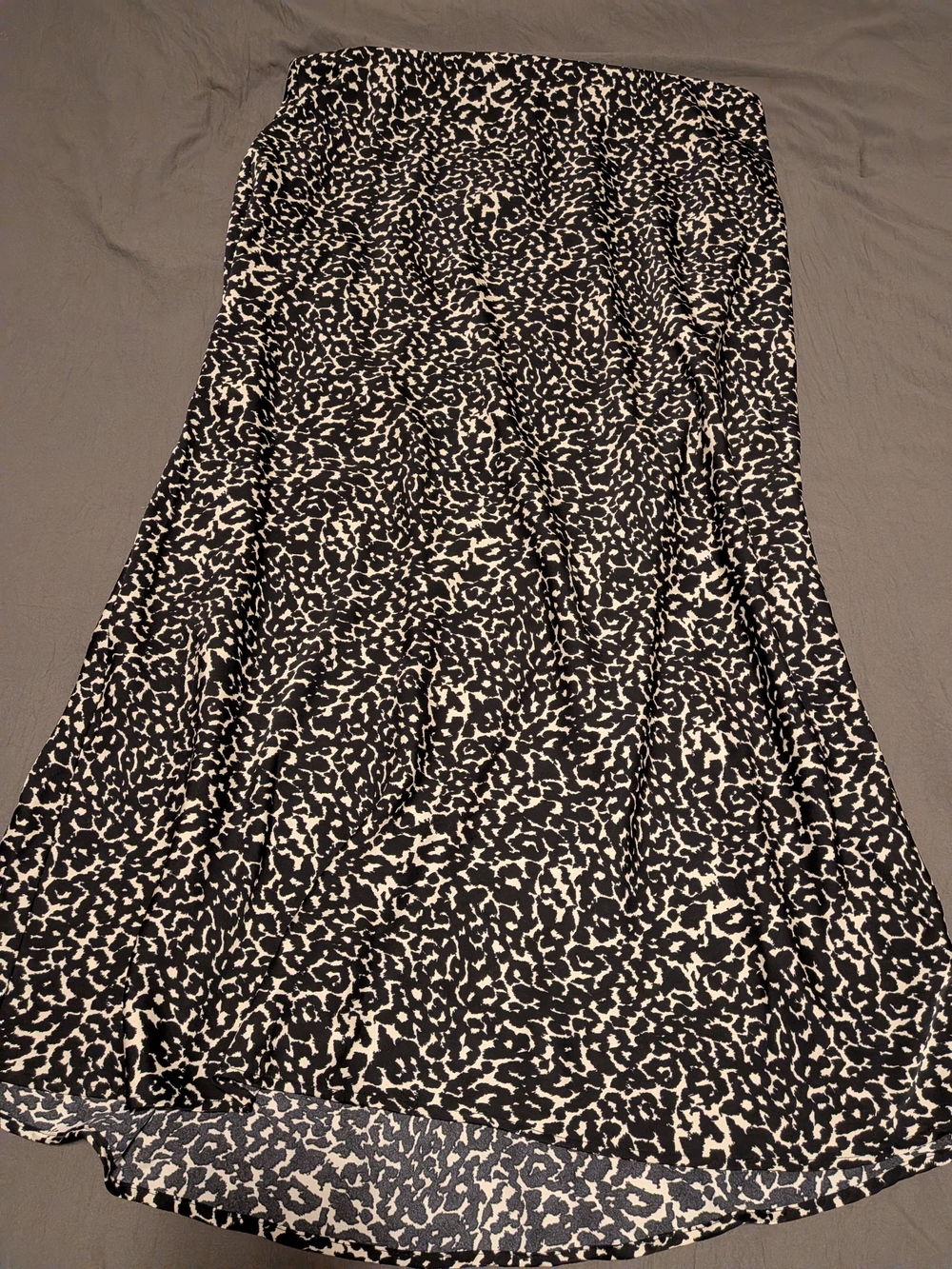 Black & White Printed Maxi Skirt - Women